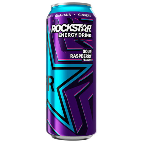 12x Rockstar Energy Drink Sour Raspberry 0,5l