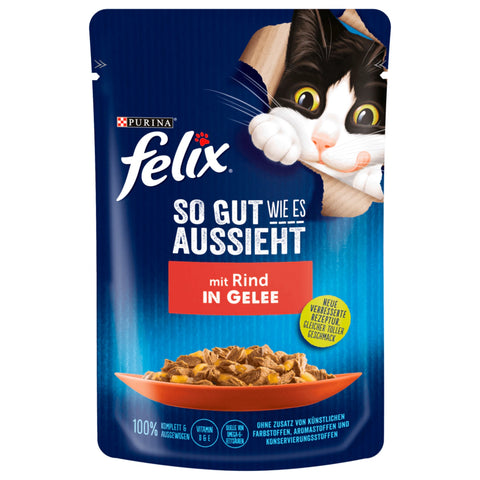 24x Felix PB mit Rind in Gelee 85g