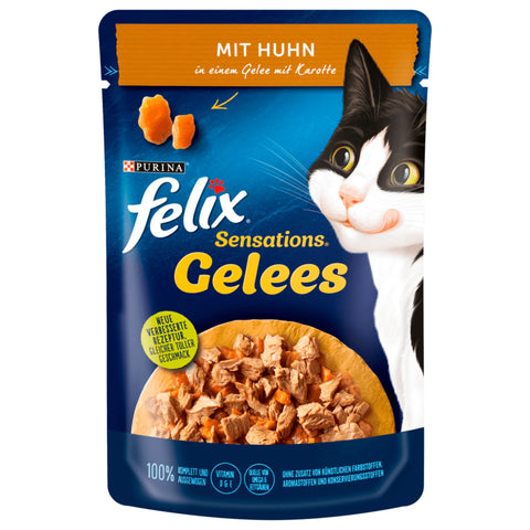 24x Felix PB Huhn & Karotte in Gelee 85g