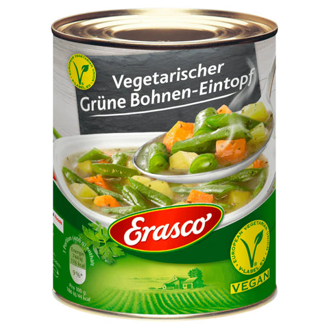 6x Erasco Vegetarischer Grüne Bohnen Eintopf 800g