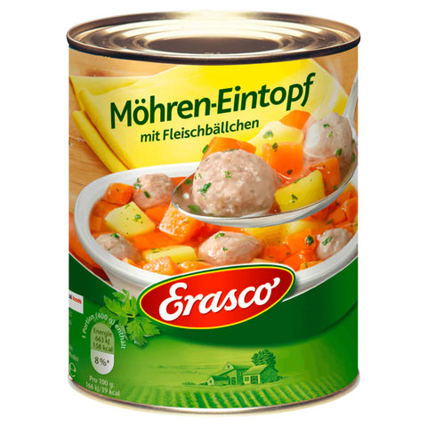 6x Erasco Möhren Eintopf mit Fleischbällchen 800g