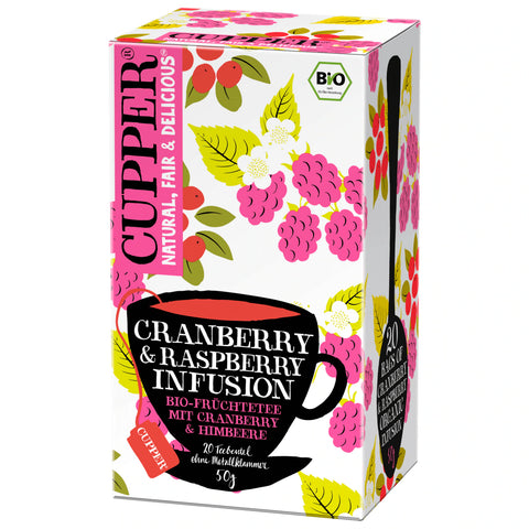 4x Bio Cupper Cranberry&Raspberry Tee 20er/50g