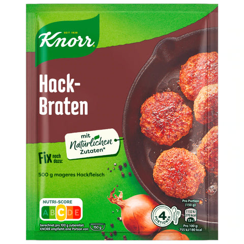 18x Knorr Fix Hackbraten für 4 Portionen 70g