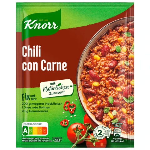 27x Knorr Fix Chili Con Carne 33g