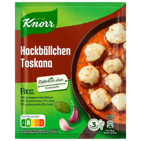 23x Knorr Fix Hackbällchen Toskana für 3 Portionen