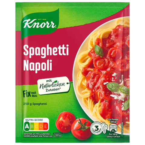 22x Knorr Fix Spaghetti Napoli für 3 Portionen 39g