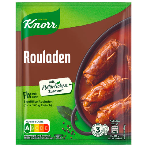 29x Knorr Fix Rouladen für 3 Portionen 31g