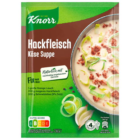 14x Knorr Fix Hackfleisch-Käse-Suppe 58g