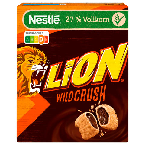 8x Nestle Lion WildCrush Cerealien 360g