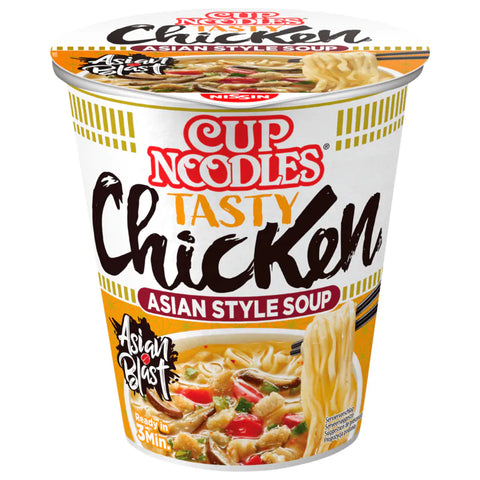 8x Nissin Cup Noodles Tasty Chicken 63g