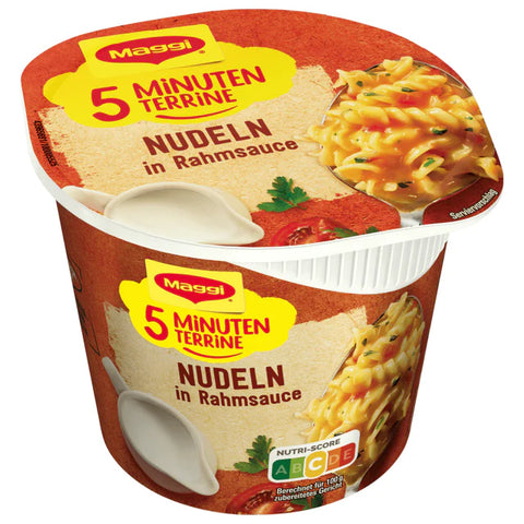 8x Maggi 5 Minuten Terrine Nudeln in Rahmsauce 61g