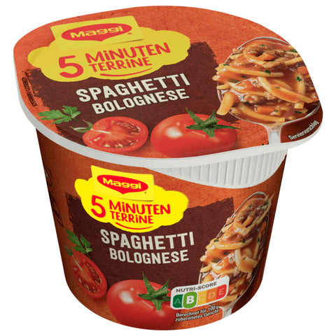 8x Maggi 5 Minuten Terrine Spaghetti Bolognese 60g