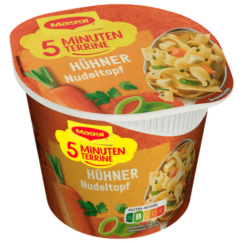 8x Maggi 5 Minuten Terrine Hühner Nudeltopf 41g