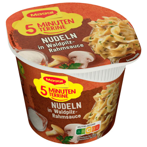 8x Maggi 5 Minuten Terrine Nudeln in Waldpilz-Rahmsauce 56g