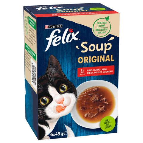 8x Felix Soup Geschmacksvielfalt vom Land 6x48g