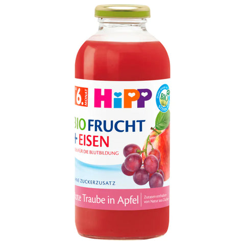 6x Hipp Bio Rote Apfel in Traube 0,5l