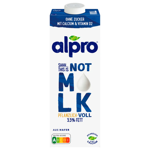 8x Alpro Not MILK Pflanzlich & Voll 3,5% 1l