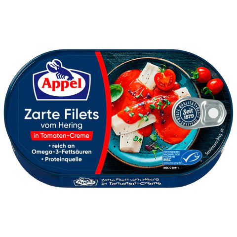 10x Appel Zarte Filets vom Hering Tomaten-Creme 200g