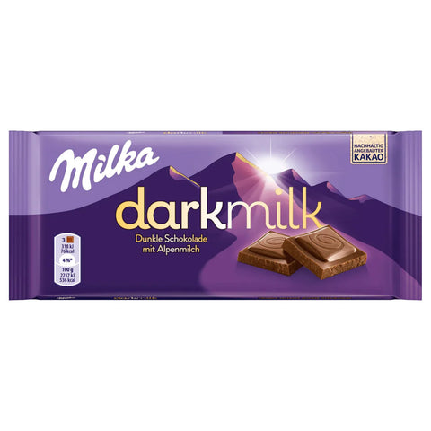 16x Milka darkmilk Schokolade Dunkle Alpenmilch 85g