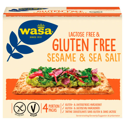 10x Wasa Knäcke Sesam Glutenfrei 240g