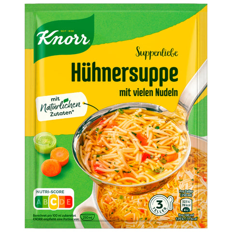 15x Knorr Suppenliebe Hühner Suppe 3 Teller