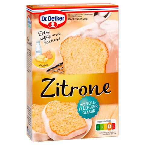 8x Dr. Oetker Backmischung Zitronen Kuchen 525g