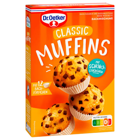 8x Dr. Oetker Backmischung Classic Muffins 380g