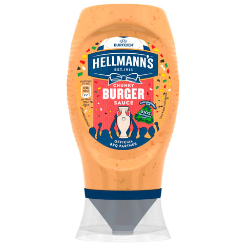 8x Hellmann's Chunky Burger Sauce 250ml