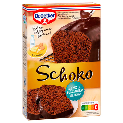 8x Dr. Oetker Backmischung Schokokuchen 500g