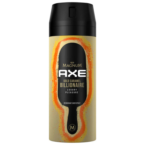 6x Axe Deospray Magnum Gold Caramel Billionaire 150ml