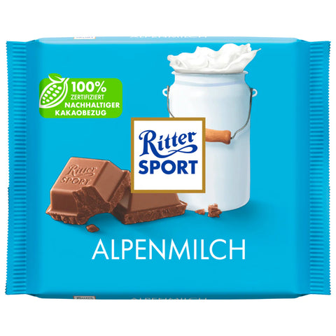 12x Ritter Sport Alpenmilch 100g