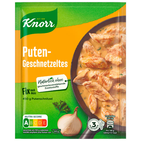 20x Knorr Fix Putengeschnetzeltes 54g