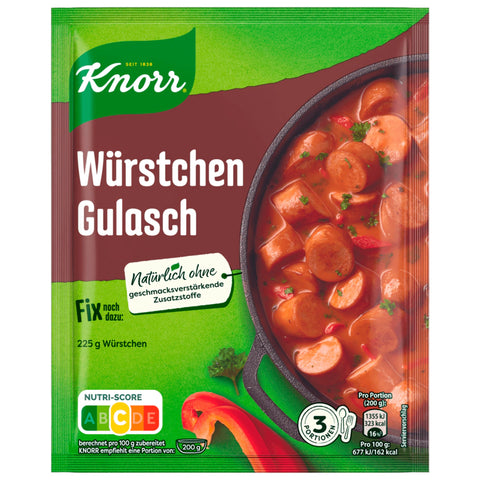 21x Knorr Fix Würstchen Gulasch 44g