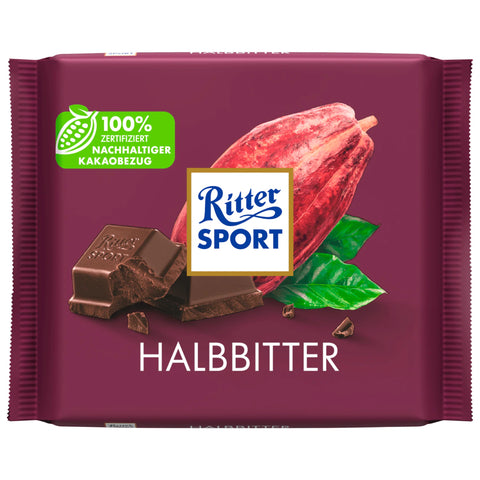 12x Ritter Sport Halbbitter 100g