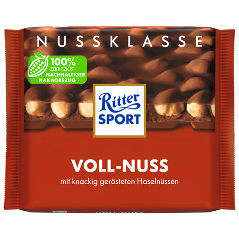 10x Ritter Sport Nussklasse Voll-Nuss 100g