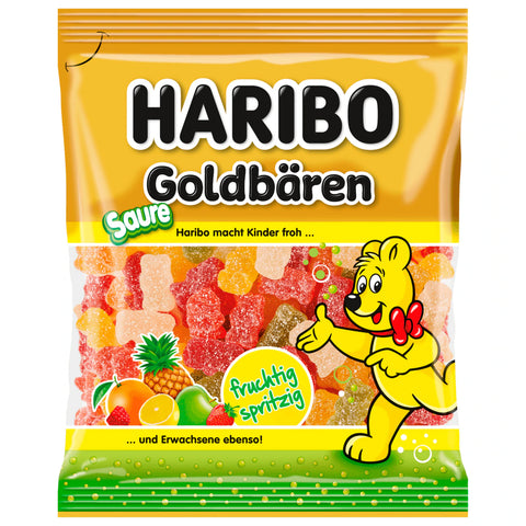 18x Haribo Fruchtgummi Goldbären Sauer 175g