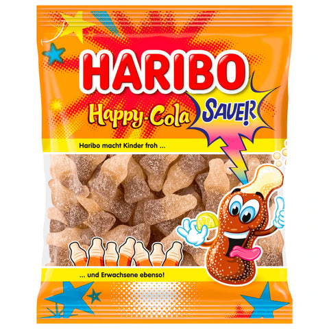 18x Haribo Fruchtgummi Happy-Cola Sauer 175g