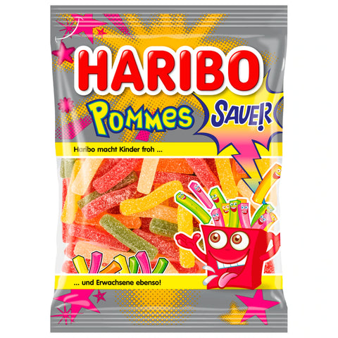 16x Haribo Fruchtgummi Pommes Sauer 175g