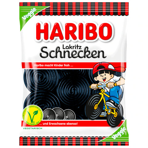 18x Haribo Lakritz Schnecken 175g