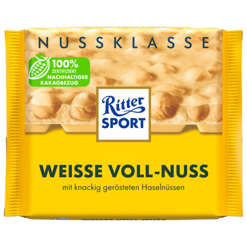 10x Ritter Sport Weisse Vollnuss 100g