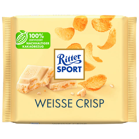 10x Ritter Sport Weisse Crisp 100g