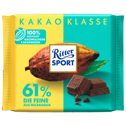 12x Ritter Sport Kakaoklasse Die Feine 100g