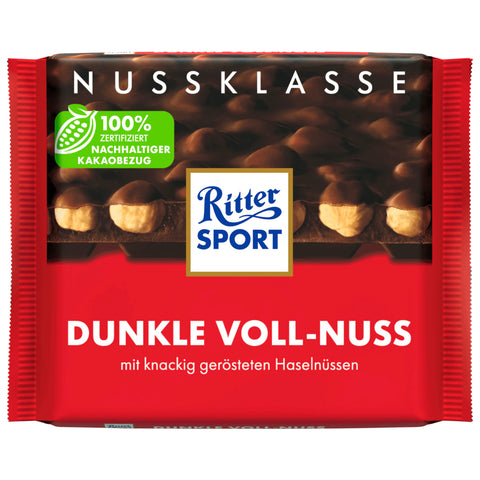 10x Ritter Sport Dunkle Voll-Nuss 100g