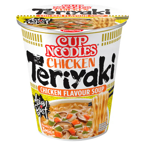 8x Nissin Cup Noodles Chicken Teriyaki 67g