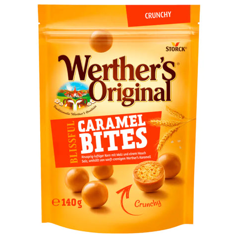 12x Werther's Original Blissfull Caramel Bites Crunchy 140g