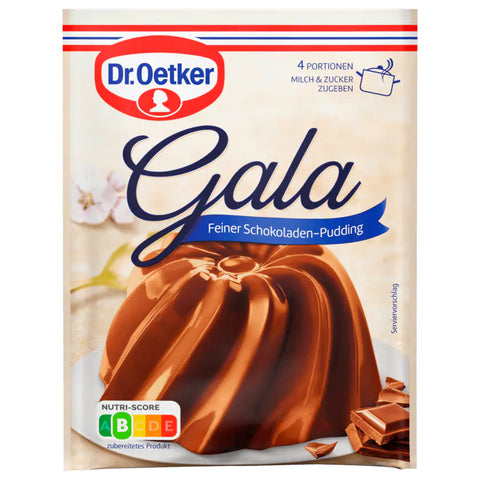 10x Dr. Oetker Gala Pudding Schokolade 150g, 3 Stück