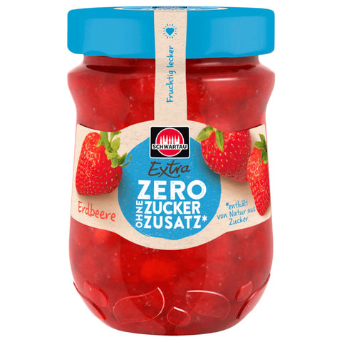 8x Schwartau Extra Fruchtaufstrich Erdbeere Zero 280g