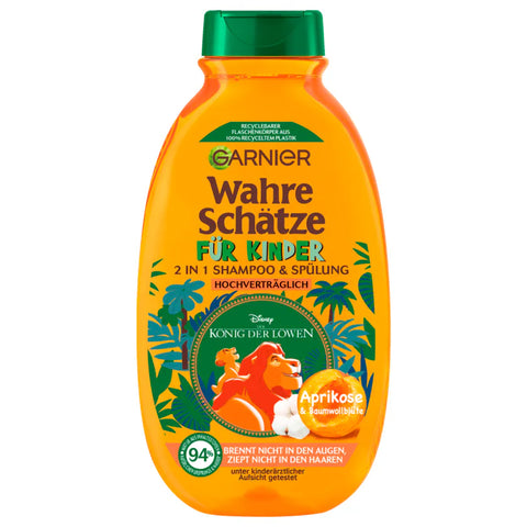 6x Garnier Wahre Schätze Shampoo für Kinder Aprikose 250ml