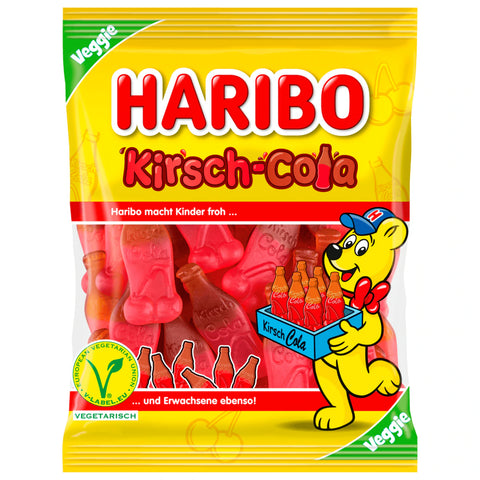 17x Haribo Kirsch-Cola vegetarisch 175g