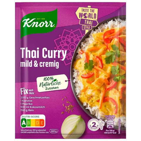 19x Knorr Fix Thai Curry 30g